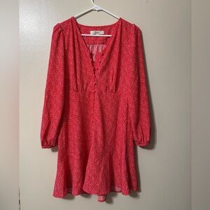 Red LOFT heart dress